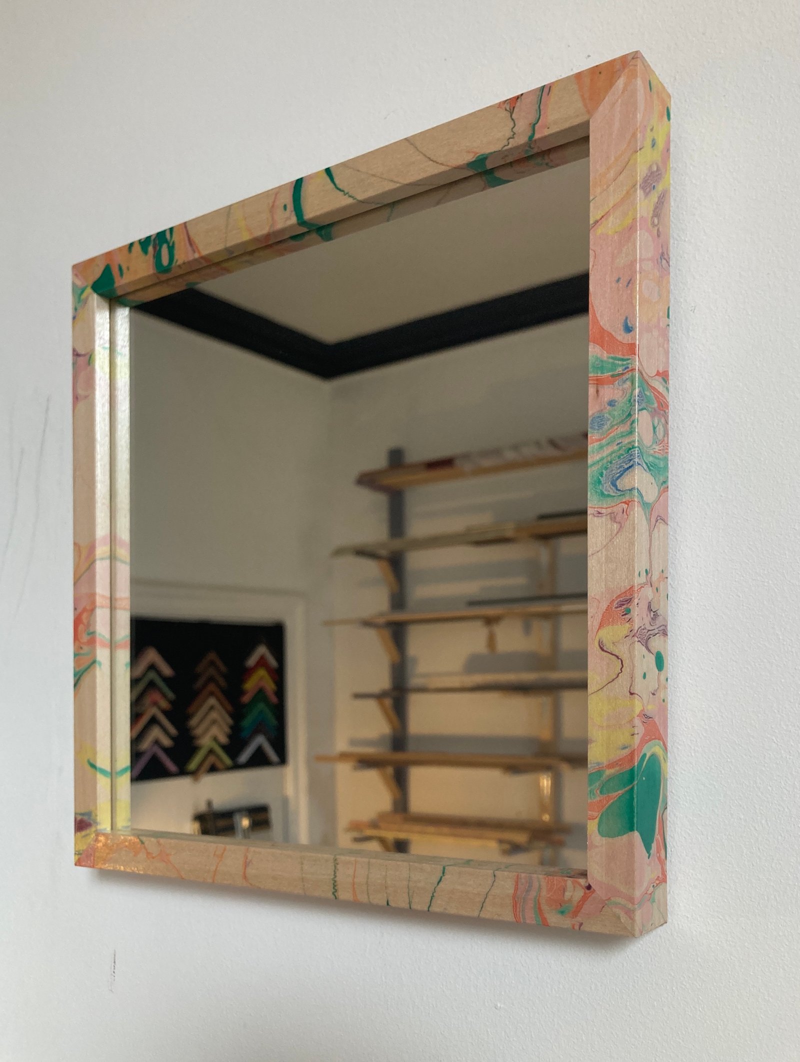 Marbled Frame Mirror